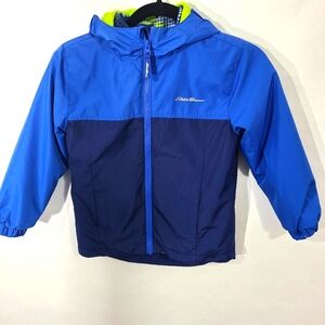 Eddie Bauer Childs Boys Size XS 5/6 Blue Jacket‎ with removable lining Outdoor